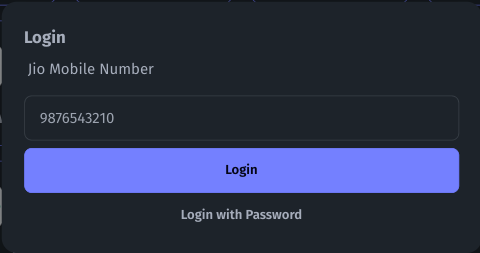 Login Dialog